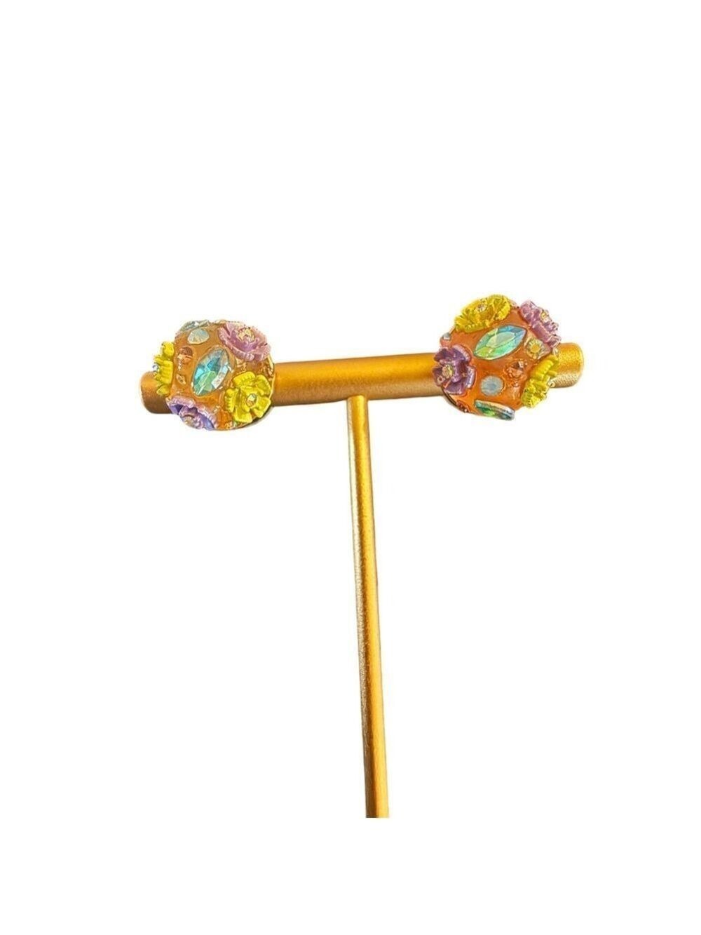 Betsey Johnson Multicolor Floral Earrings